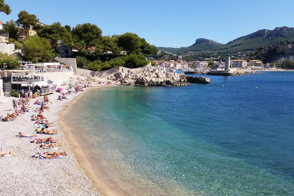 Cassis Calanques, 2 Pieces Grande Terrasse Vue Mer Exterior foto